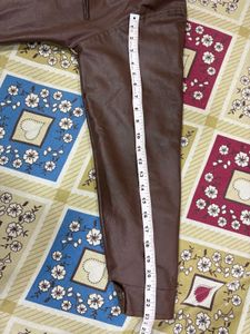 Leather brown jacket