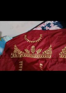 New Embroidered Saree With Designe Blouse Piece