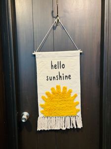 Hello Sunshine  Nursery Wall Hanging