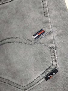 Gray Wash Denim Jeans