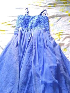₹300 Blue Party Dress - Girls Size