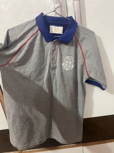 Stylish Grey Polo T-Shirt