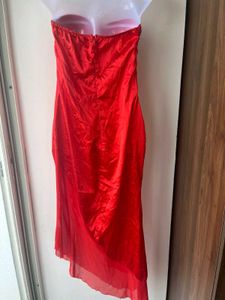 Red Strapless Dress