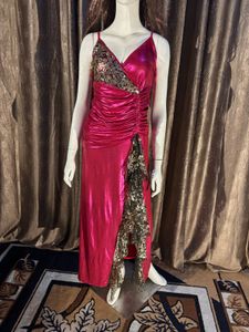 Pink Sequin Party Dress