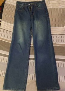 Wide Leg Denim Jeans
