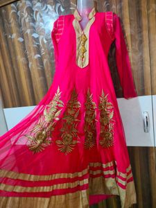 Pink Embroidered Kurta Set