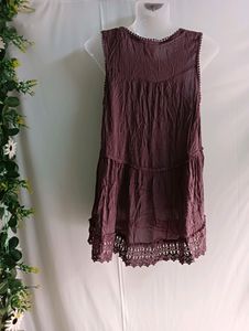 Knox Rose Purple Velvet &amp; Lace Dress