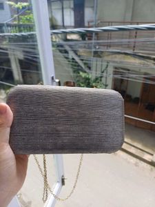 Vintage Clutch with Gold Chain