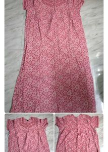 Green Floral Dress nighty combo 3