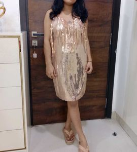 Bohot Sundar Gold Dress