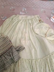 This Is Indo Western Skirt With Upper And Dupatta