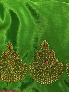 Green Saree With Blouse