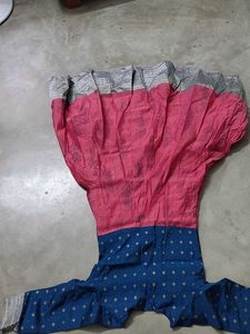 Blue &amp; Pink Anarkali Dress