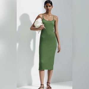 Green Bodycon Midi Dress