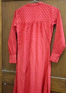 Red Embroidered Dress