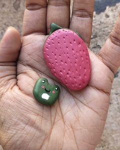 Strawberry Worry Stone 🍓