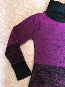 Lilliput Girls High Neck Purple Sweater 100%Cotton