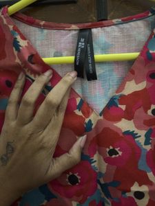 Floral Print Tunic Kurta Top