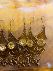 Black Earrings For Women 1 Pes