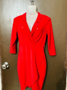 Red Wrap Dress