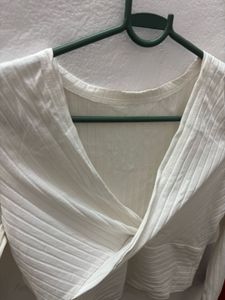 White Long Sleeve Top