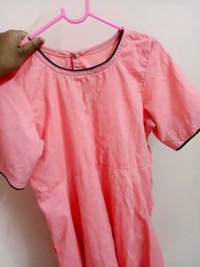 Beautiful Cotton Pink Frock
