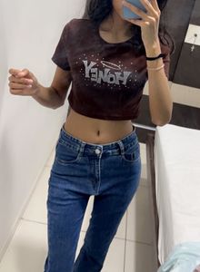 Brown Cropped Tee