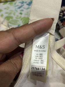 M&amp;S bra 38 D padded like new hosiery