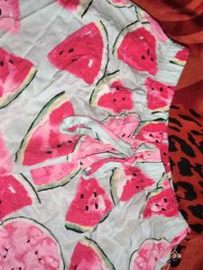 Cute Watermelon Print Shorts