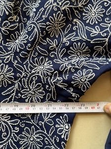 Navy Blue Chikankari Suit Set