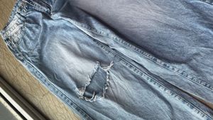 Ripped Denim Baggy Jeans