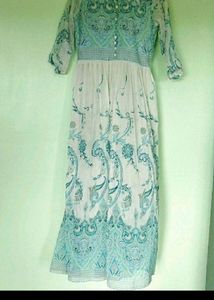 1 side cut long gown