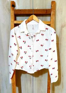 Floral Print Shirt Bust Size-36-M