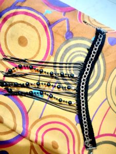 Black Multi-Chain Necklace & Choker Set