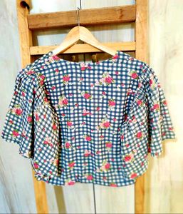 Cotton Printed Top Size-34