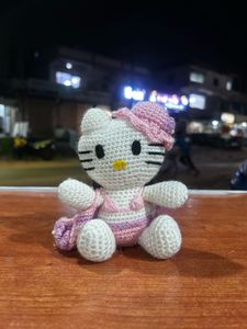 Crochet Hello Kitty Figurine