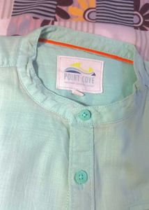 Point Cove Mint Green Button-Down Shirt