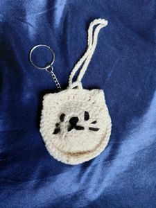 Cat pouch - bag charm and Earphone Holder