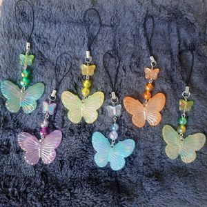 Butterfly mobile charms set of 2 (Yellow&amp;Blue)