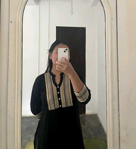 Elegant Black Kurta