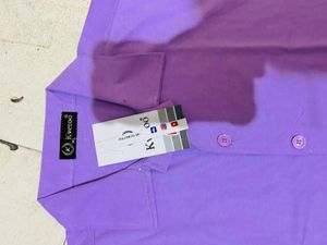 Purple Shirt &amp; Shorts Set Men Woman Both