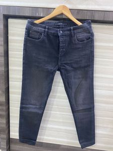 Dark Wash Denim Jeans high waist