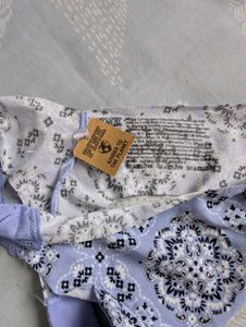 VS Pink Blue Lace Thong - Unused - Size XS