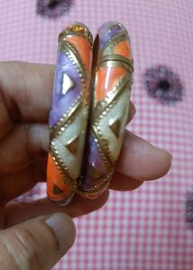 New Enamel Work Bangles, Trendy, Never Used
