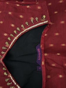 Stylish Maroon Kurti