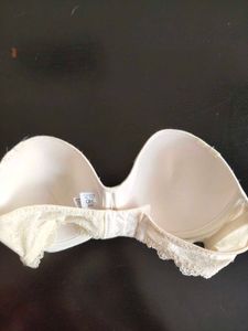 White Strapless Bra