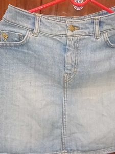 Denim Light Skort