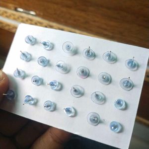 925 pure silver studs earrings 1 pair for unisex