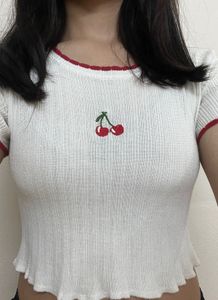 White Crop Top