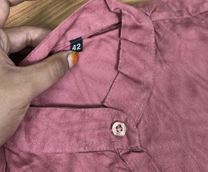 Mauve geometric kurta